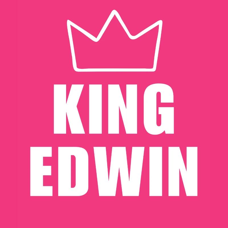 Edwin Name with Letter E - King Crown Shirt