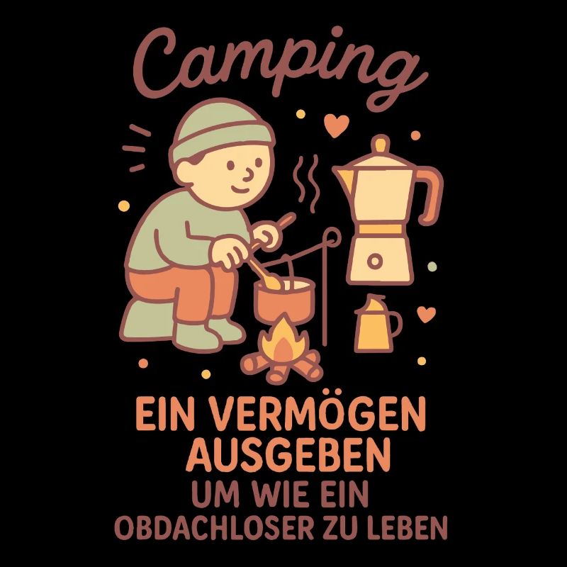 Camping ein Leben ohne Heim lustiger Camper Spruch