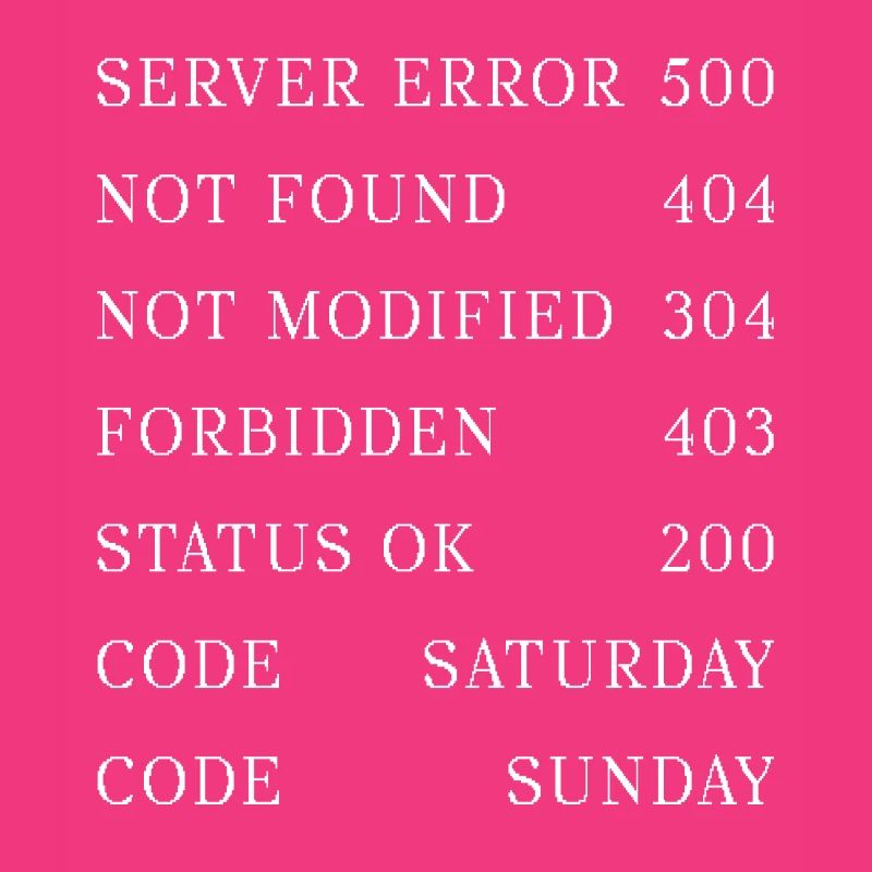 Codes IT en semaine