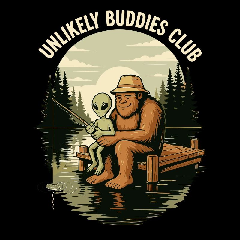 Pêche, Pêcheur, Pêcheur, Pêche, Bigfoot, Alien