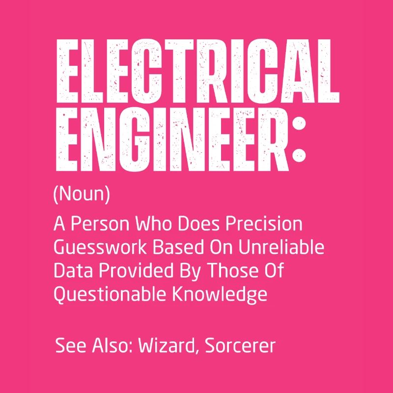Electrical Engineer Definition Funny STEM Gift