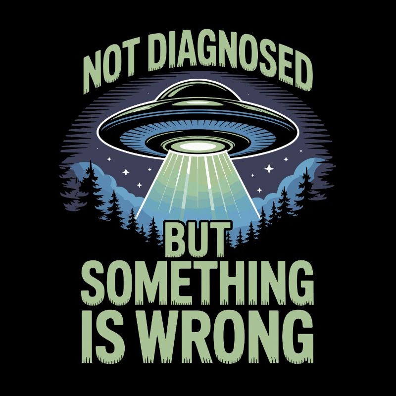 UFO Lichtstrahl über Wald