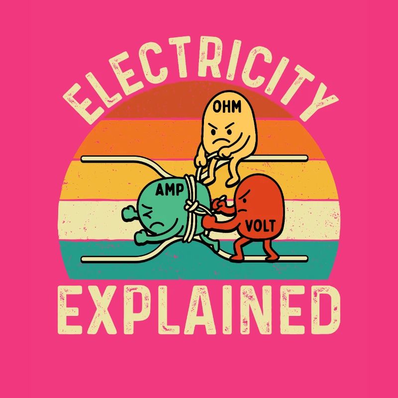 Electricity Explained Funny Engineer STEM Quote