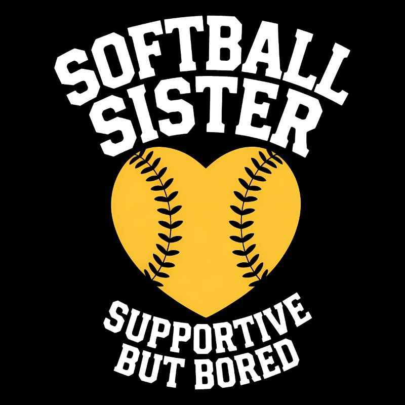 Softball Spruch Schwester Lustig Softball Geschenk
