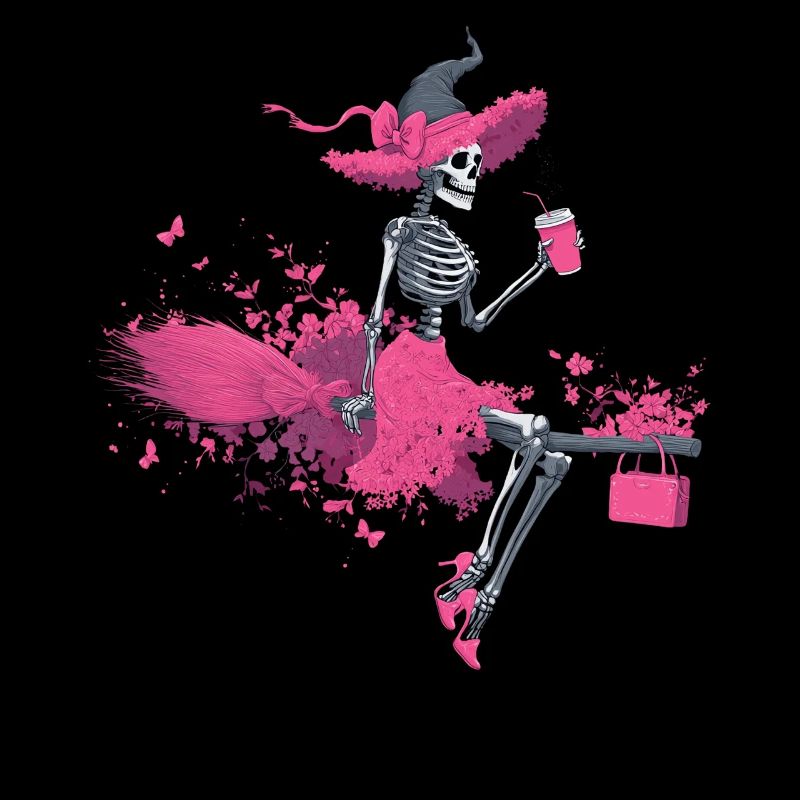 Sorcière Squelette Féministe Halloween