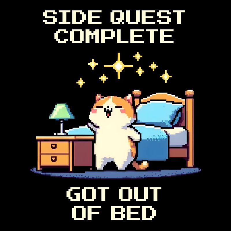 Side quest completed: Out of bed, everyday achievement