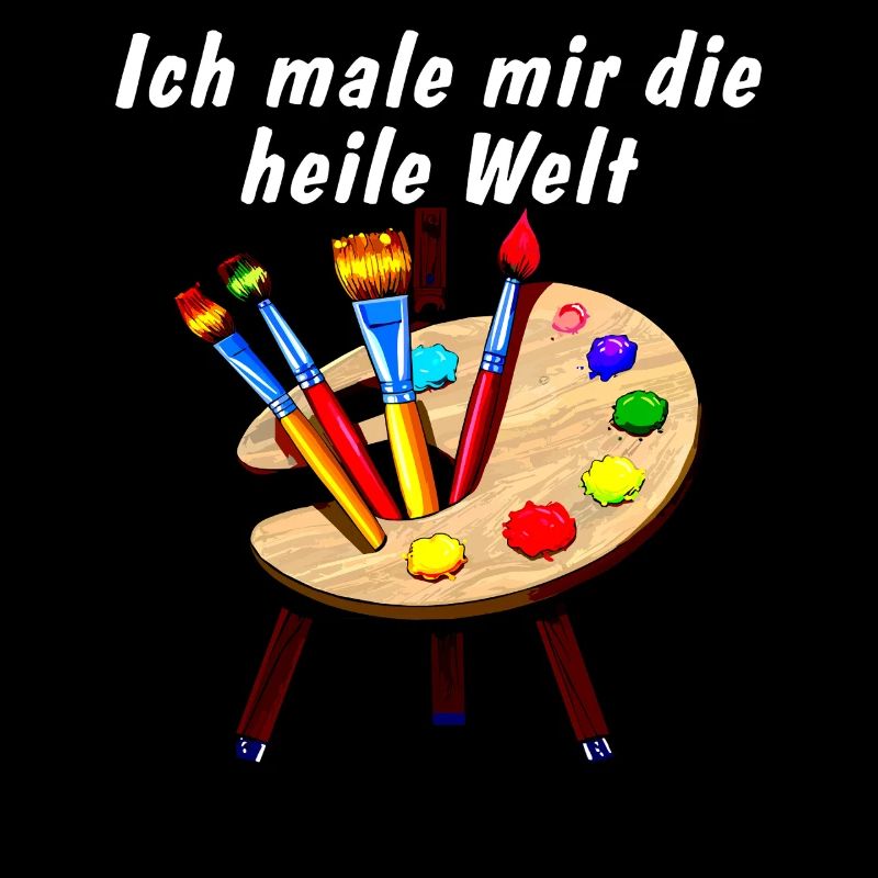Easel I paint myself the ideal world