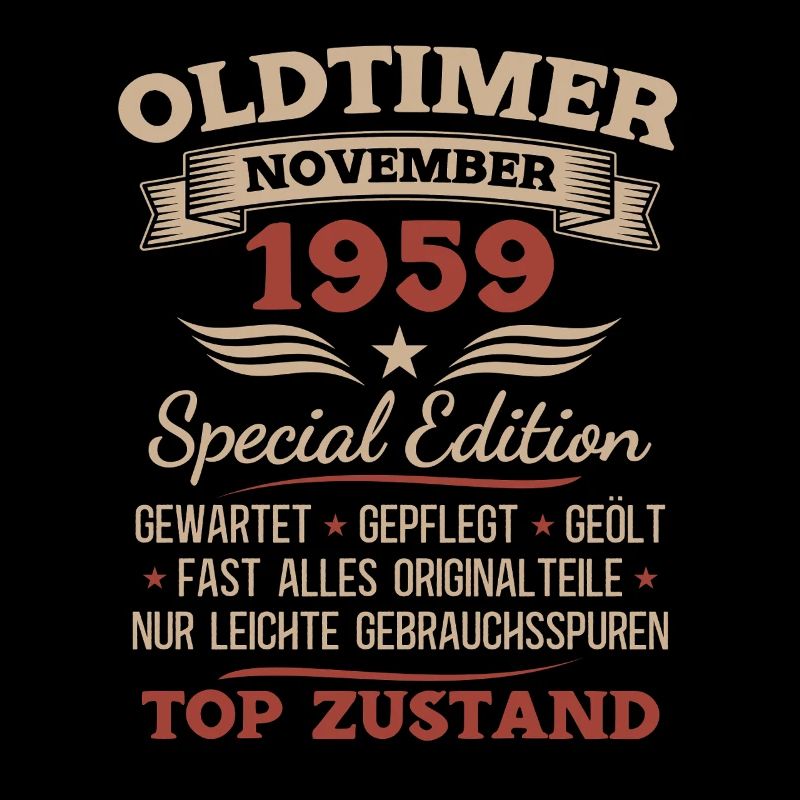 66. Geburtstag Geschenk Oldtimer November 1959