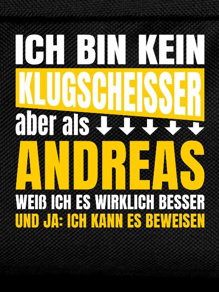 I'm not a smartass Andreas