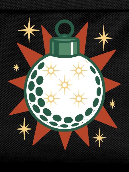 Funny Golf Ball Merry Christmas