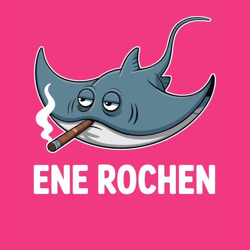 Ene Rochen Raucher Spruch Zigarette Kippe Rauchen