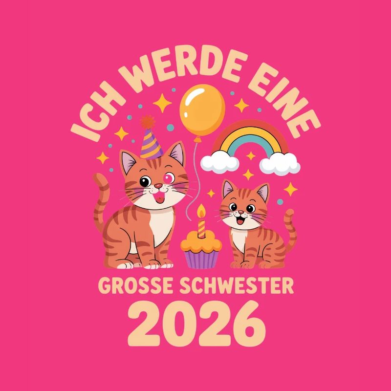 Ich werde eine grosse Schwester 2026 Katze Kitten