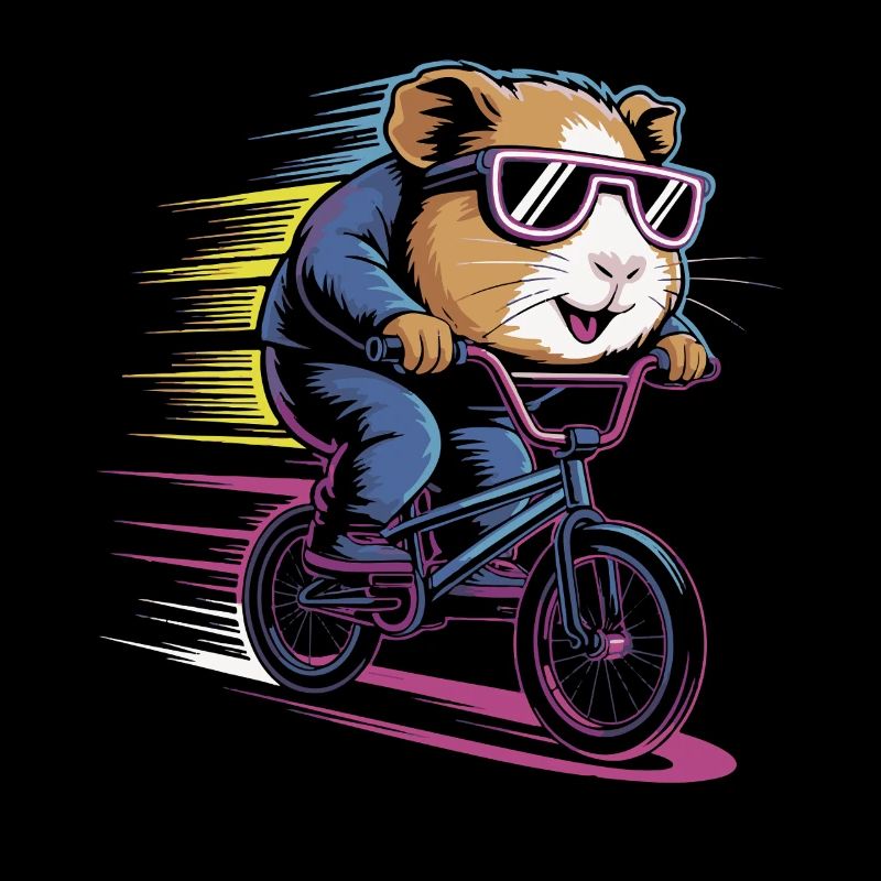 Raging hamster cyclist