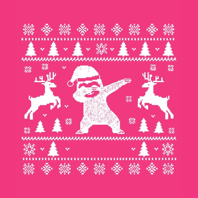 Dabbing Sloth Art de Noël
