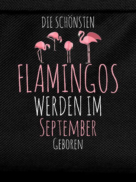 September Birthday Flamingo Saying Funny