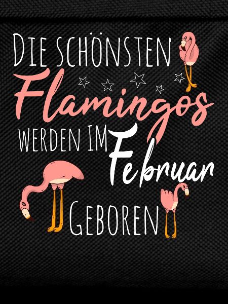 February Birthday Flamingo Saying Funny
