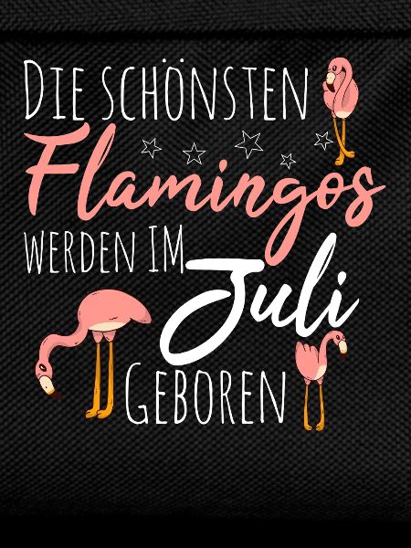 July Birthday Flamingo Saying Funny