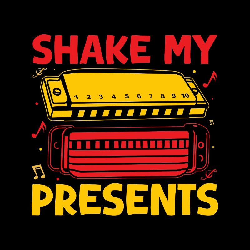 Harmoniciste drôle Shake My Present Harmonica