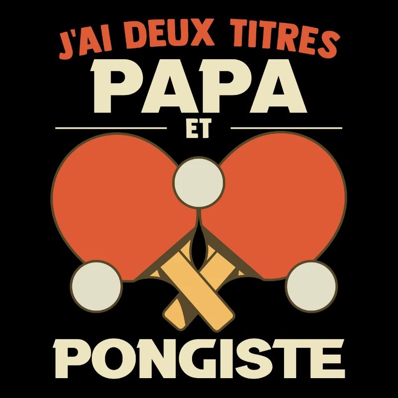 Dad Ping Pong Table Tennis Father's Day