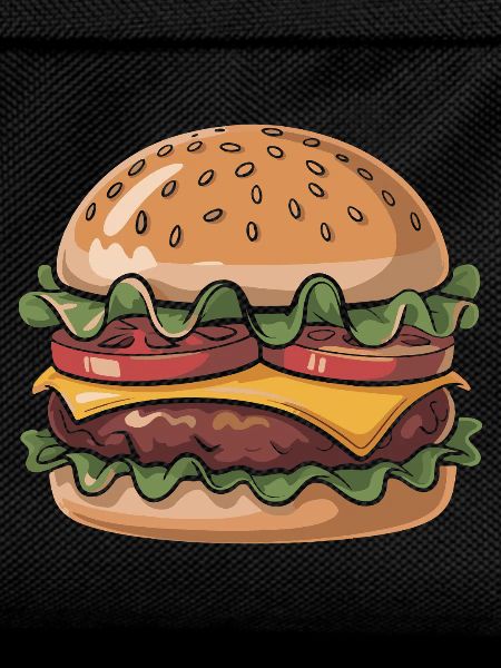 Fresh burger enjoyment