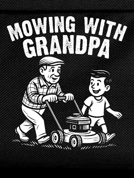 Mowing With Grandpa