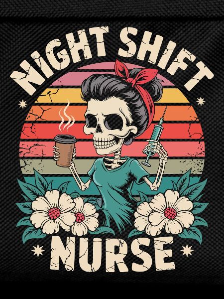 Nacht Schicht Krankenschwester Retro
