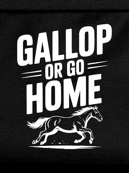 Galoppieren oder nach Hause gehen