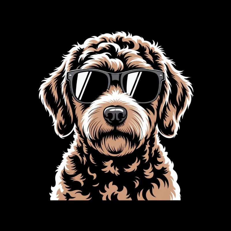 Labradoodle brun