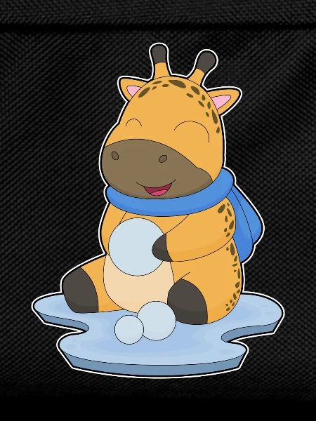 Giraffe Winter Snowball