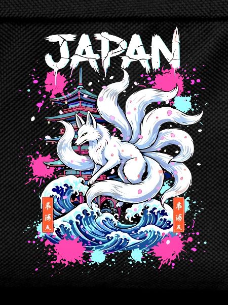 Kitsune Japan Pagode – Anime Fuchsgeist 