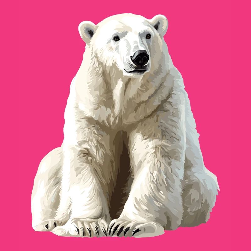 Polarbär im Eislicht