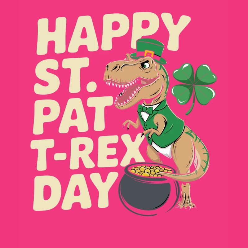 Dino Leprechaun St Patrick Day