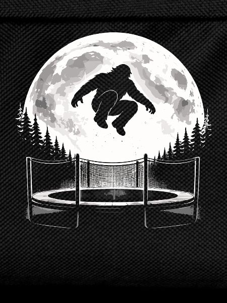 Bigfoot on trampoline