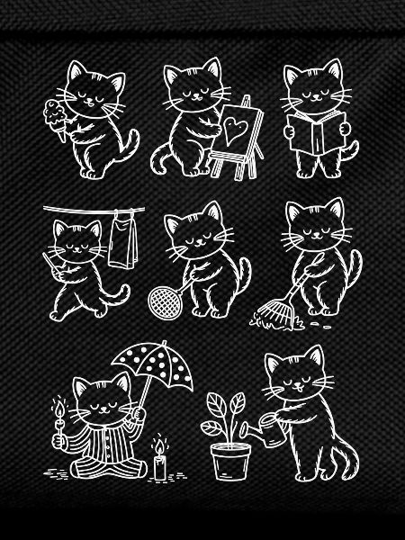 Cats Chalk Sketches