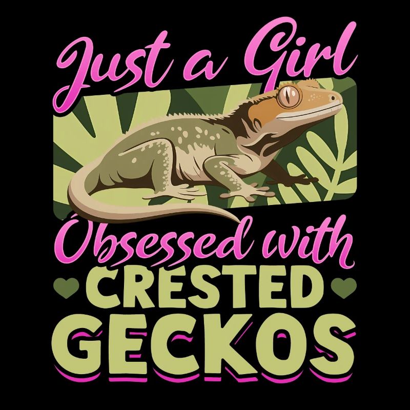 Funny Reptile Crested Gecko
