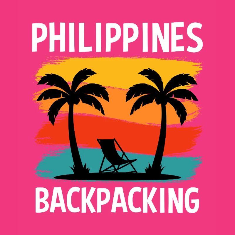 Conception du coucher de soleil dans la randonnée à dos aux Philippines