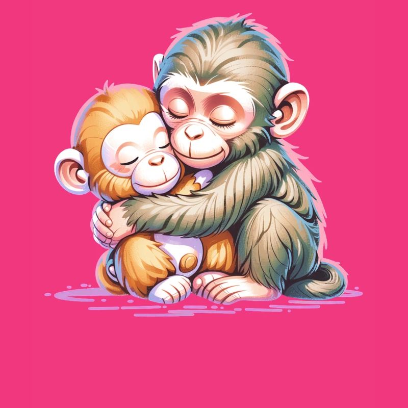 Hugging Monkey Duo