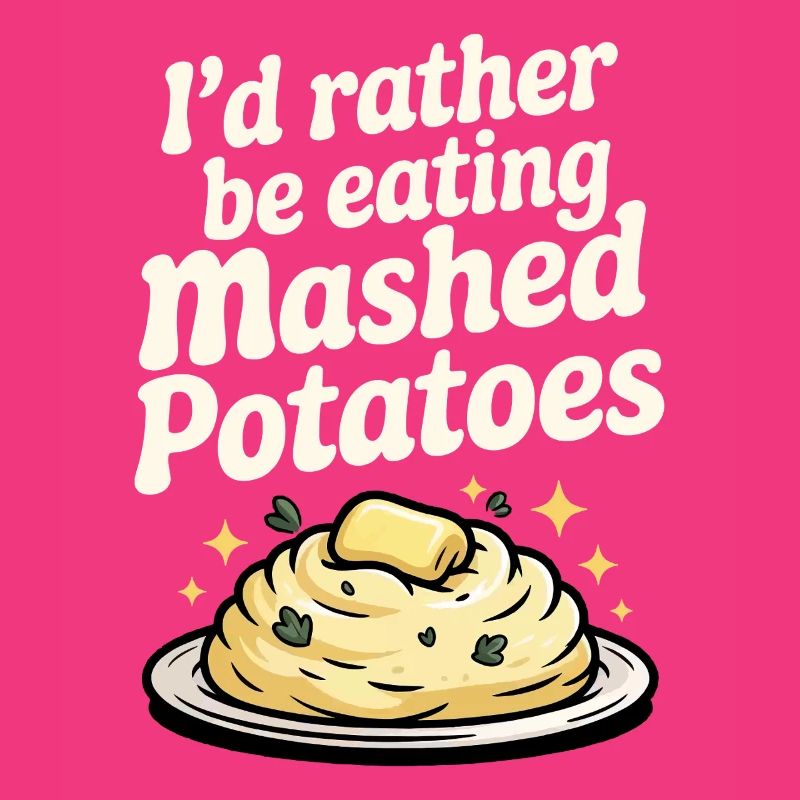 I'd rather eat mashed potatoes