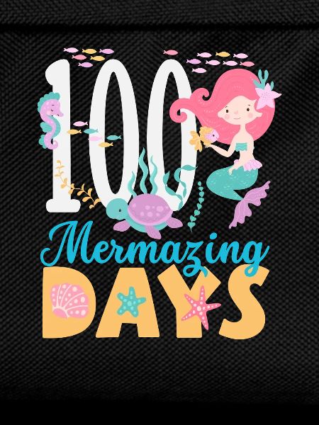 100 Days School Mermaid Design
