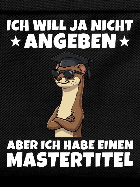 Mastertitel geschafft Wiesel Studium Abschluss