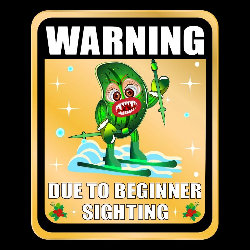 Concombre de ski drôle