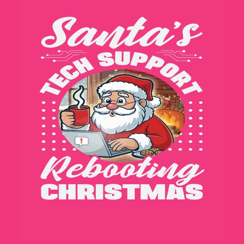Santa Tech Support Christmas IT