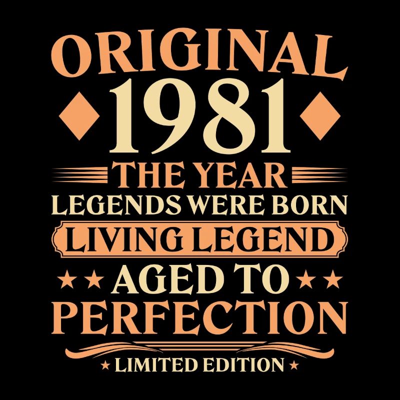 1981 Vintage – 45th Birthday Original Legend