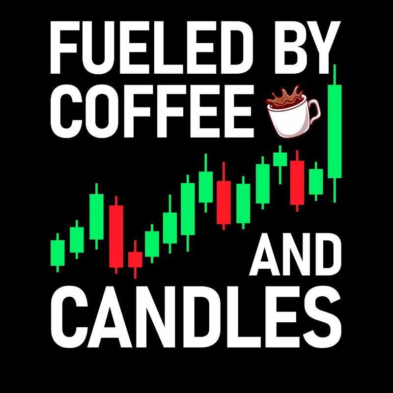 Café et bougies Marché boursier Trader en bourse