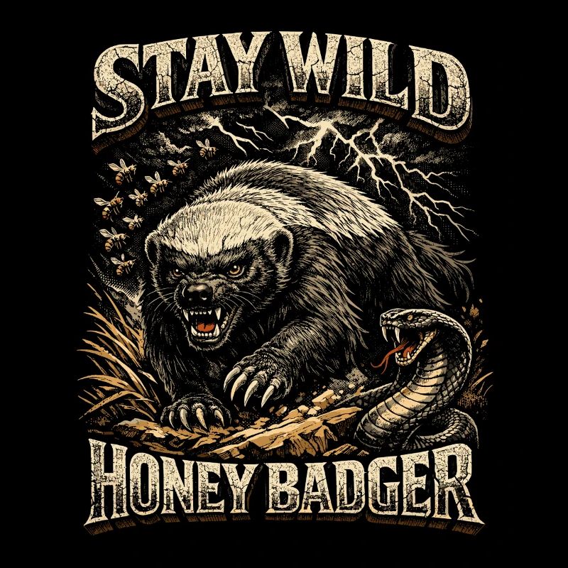 Honigdachs Honey Badger Tier
