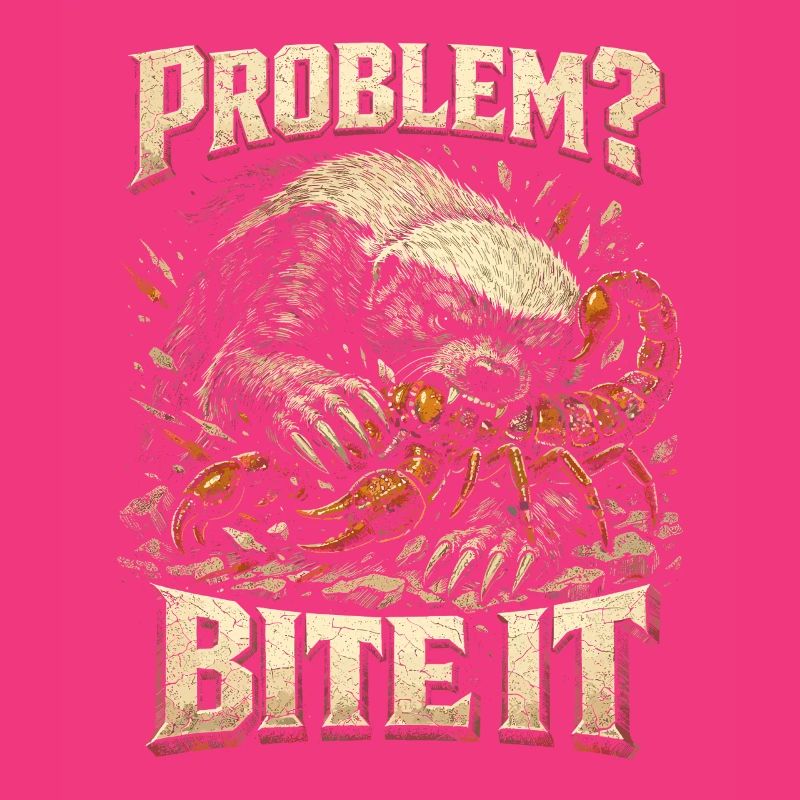 Honigdachs Honey Badger Tier Problem? Bite It