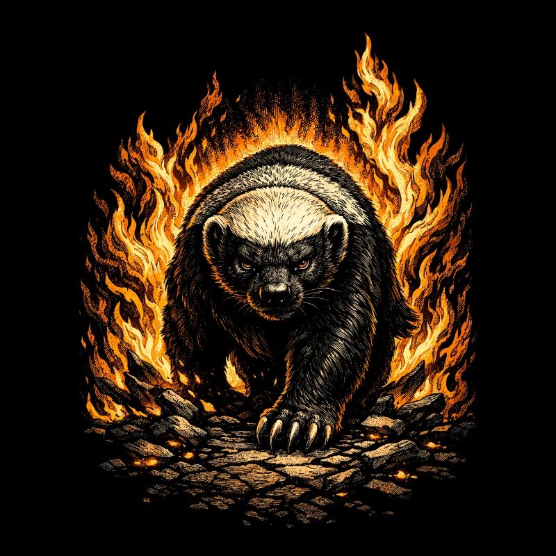 Honigdachs Honey Badger Tier