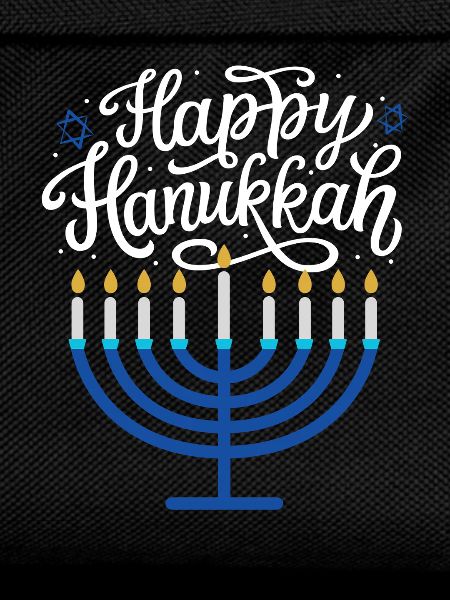 Happy Hanukkah Menorah 