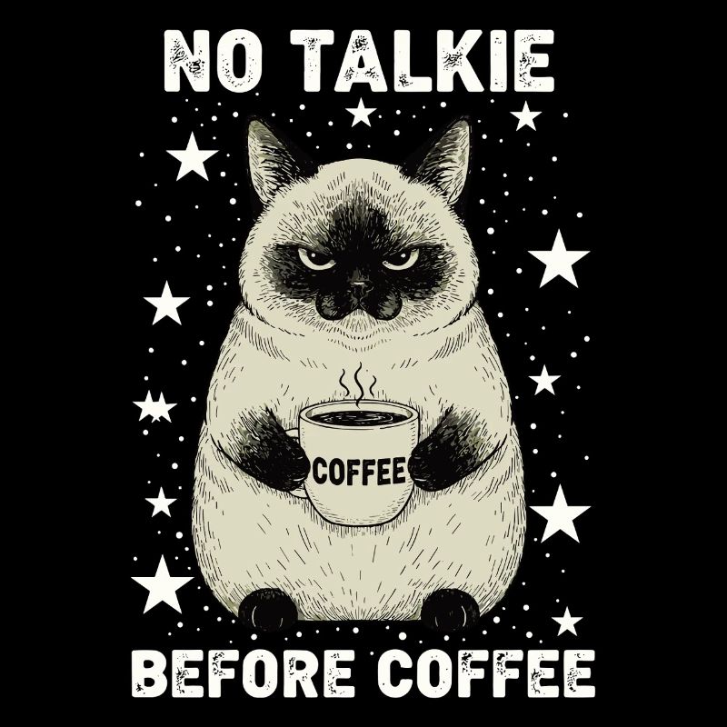 Pas de conversation devant un chat amateur de café