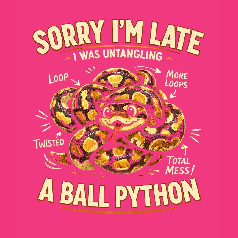 Trop tard à cause du python royé | Humour de serpent